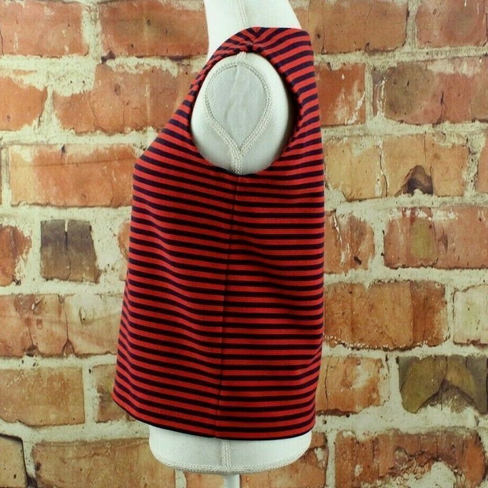 MADEWELL Top Ridge Stripe Tank Red Navy 92450 NEW! - Picture 4 of 8